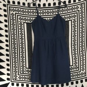 J Crew navy slip dress with pockets